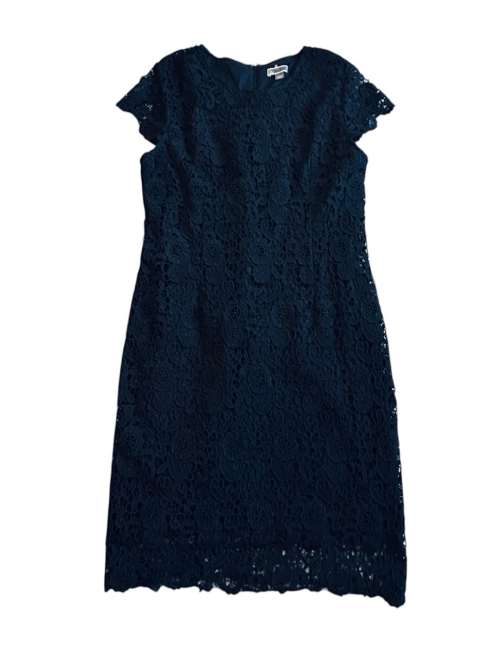 Chelsea28 Black Lace Midi Dress